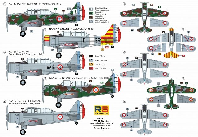 RS Models 92227 NAA-57 P-2 WWII French trainer 1/72 – immagine 2