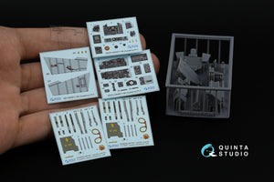 Quinta Studio QD+48485 F-4B Phantom II 3D-Printed &amp;amp; coloured Interior on decal paper (Academy) (with 3D-printed resin parts) 1/48 – zdjęcie 2