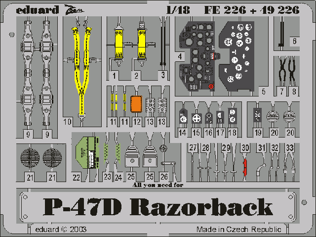 Eduard BIG4815 P-47D-20 1/48 TAMIYA – zdjęcie 5