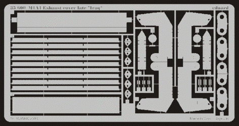 Eduard 35600 M-1A1 exhaust cover late (Iraq) 1/35 Dragon, Tamiya
