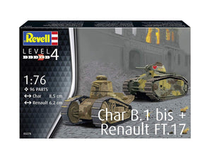 Revell 03278 Char. B.1 bis - Renault FT.17 1/76 – zdjęcie 3
