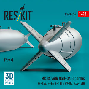 RESKIT RS48-0524 Mk.84 with BSU-36/B bombs (2 pcs) 3D Printed) 1/48 – zdjęcie 3