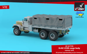 Armory Models AC7336 KrAZ-255B Soviet 6x6 cargo truck canvas tent 1/72
