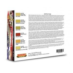Lifecolor CS18 Acrylic paint set American Uniforms Set 2 6x22ml – immagine 2