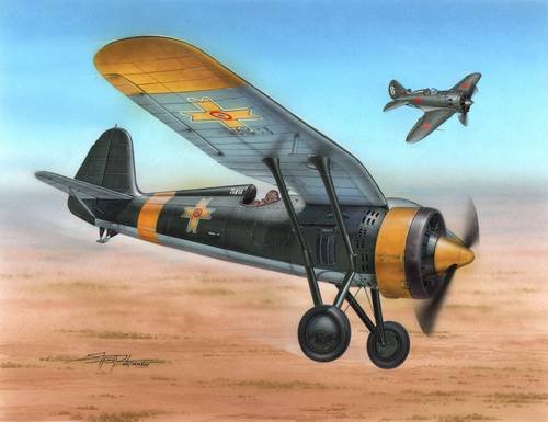 Azur A115 PZL P.11c Service extérieur (1/72)