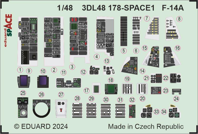 Eduard 3DL48178 F-14A SPACE GREAT WALL HOBBY 1/48 – zdjęcie 4