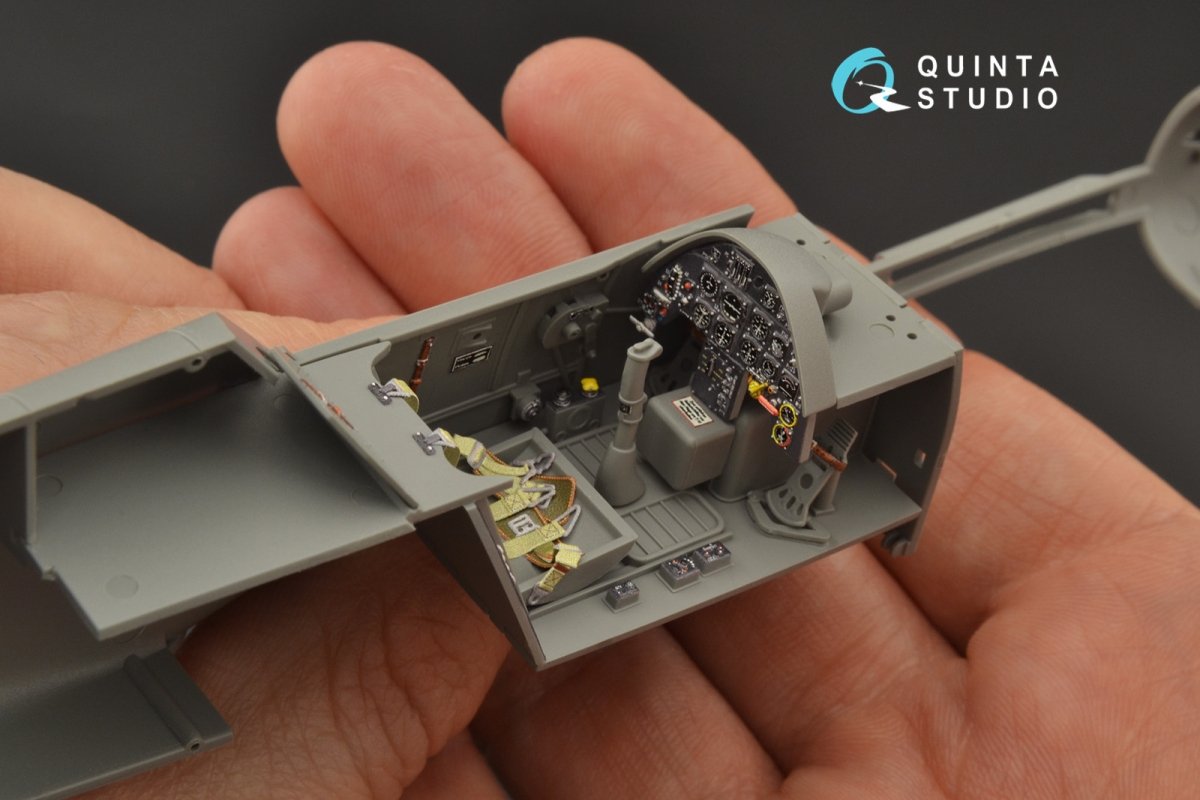 Quinta Studio QD35041 Bf 109G-6 3D-Printed &amp;amp; colored Interior on decal paper (for Border Model kit) 1/35 – image 4