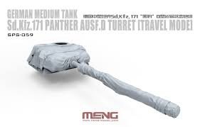 Meng modèle SPS-059 char moyen allemand Sd.Kfz.171 Panther Ausf.D tourelle (mode voyage) 1/35