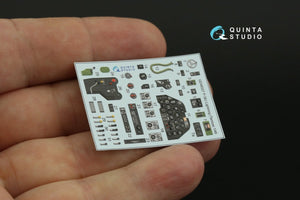 Quinta Studio QD48327 P-38J 3D-Printed &amp;amp; coloured Interior on decal paper (Tamiya) 1/48 – zdjęcie 7