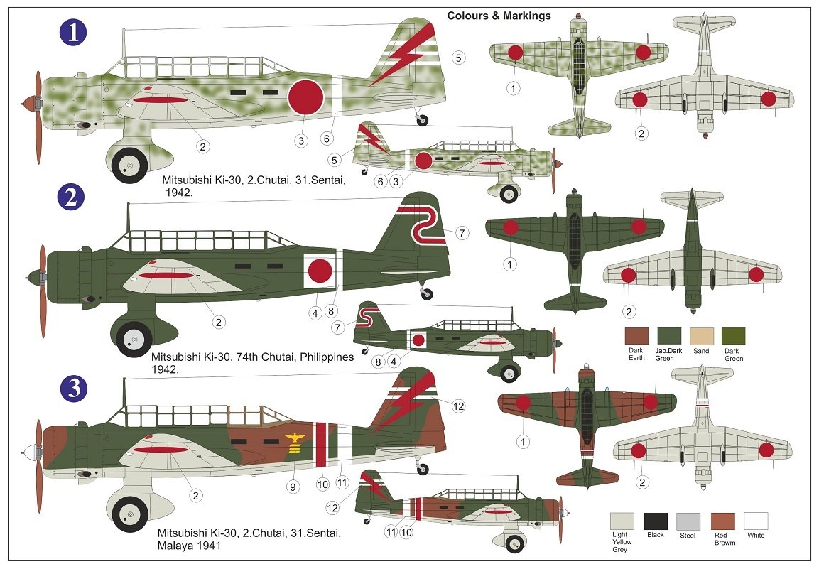AZ Model AZ7810 Ki-30 Ann „In Asian sky“ 1/72 – zdjęcie 2