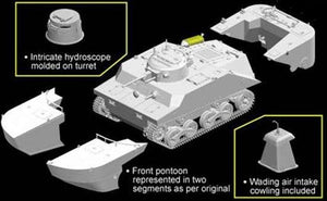 Dragon 7486 IJN Type 2 Amphibious Tank (Ka-Mi) w/Floating Pontoons 1/72 – zdjęcie 7