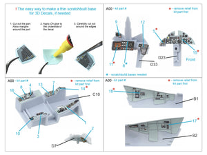 Quinta Studio QDS-72173 Blackburn Buccanneer S.2B Late 3D-Printed &amp;amp; colored Interior on decal paper (Airfix) (small version) 1/72 – image 2