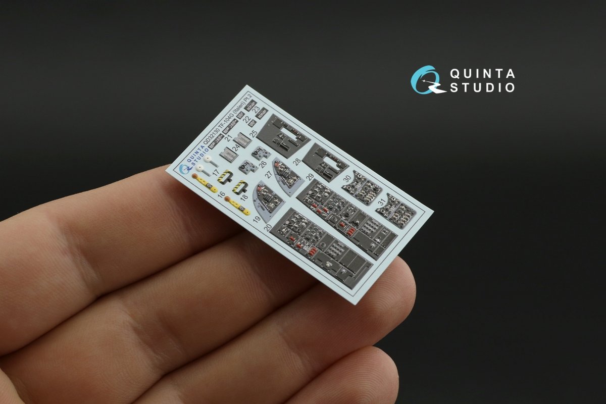 Quinta Studio QD32130 TF-104G 3D-Printed &amp;amp; coloured Interior on decal paper (Italeri) 1/32 – zdjęcie 6