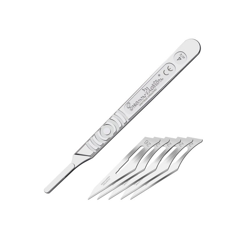 Modelcraft PKN9220 #4 Scalpel Handle & #26 Blades x 5