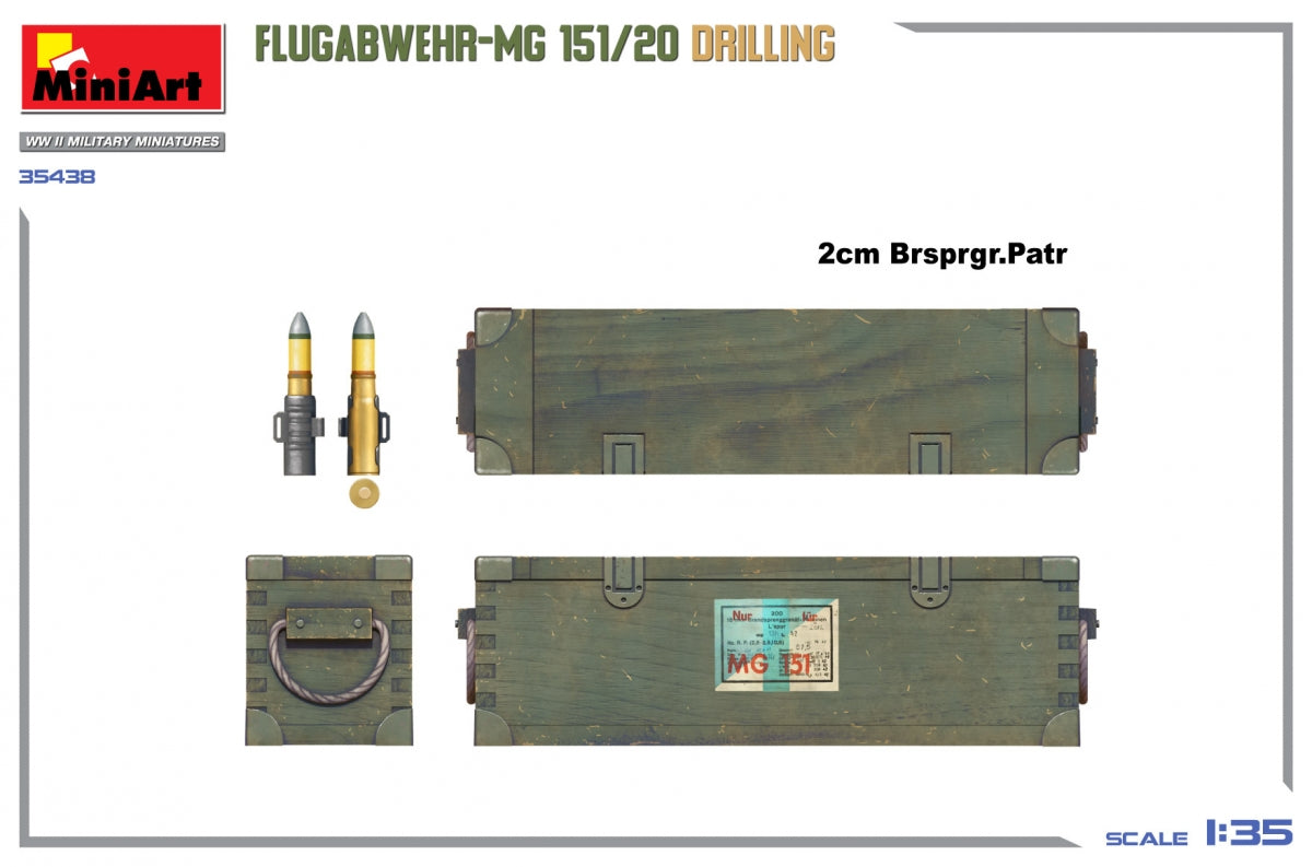 MiniArt 35438 FLUGABWEHR-MG 151/20 DRILLING 1/35 – zdjęcie 13