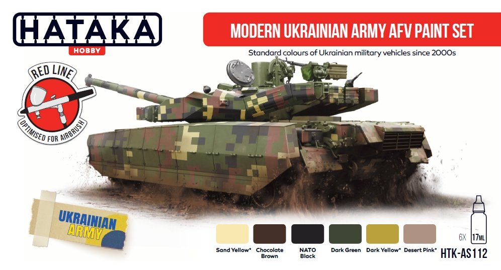 Hataka HTK-AS112 Modern Ukrainian Army AFV paint set 6x17 ml – zdjęcie 2
