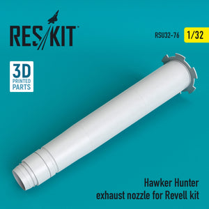 RESKIT RSU32-0076 BUSE D&amp;#39;ÉCHAPPEMENT HAWKER HUNTER POUR MAQUETTE REVELL 1/32