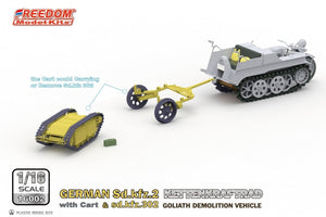 Freedom 16002 GERMAN SD.KFZ.2 KETTENKRAFTRAD &amp;amp; SD.KFZ.302 GOLIATH DEMOLITION VEHICLE 1/16 – image 6