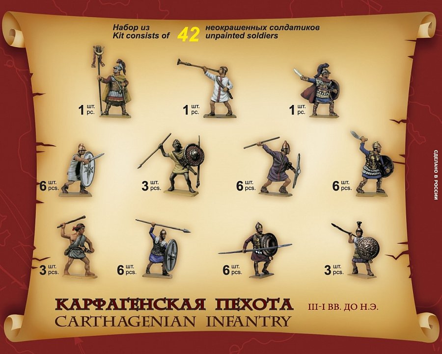Zvezda 8010 Carthaginian Infantry 1/72 – zdjęcie 2