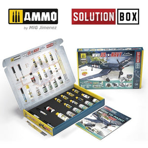 AMMO of Mig Jimenez 7723 US Navy WWII Late SOLUTION BOX – immagine 2