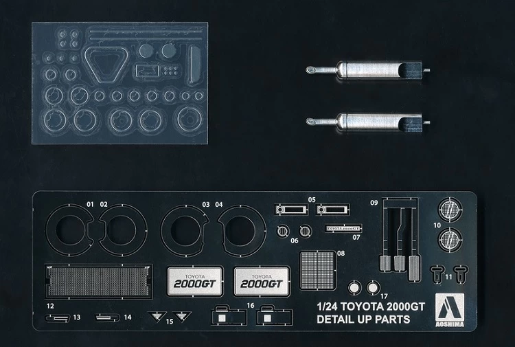Aoshima 05730 Detail Up Parts 1/24 Scale Toyota 2000GT MF10 69 1/24 – zdjęcie 2
