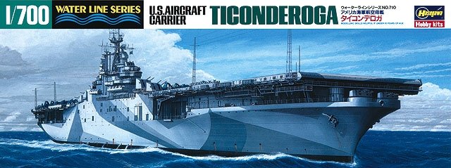 Hasegawa WL710 U.S.S. Aircraft Carrier Ticonderoga 1/700