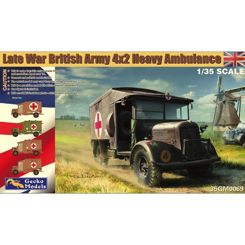 Gecko Models 35GM0069 Ambulance lourde 4_2 de l&amp;#39;armée britannique (fin de guerre) au 1/35