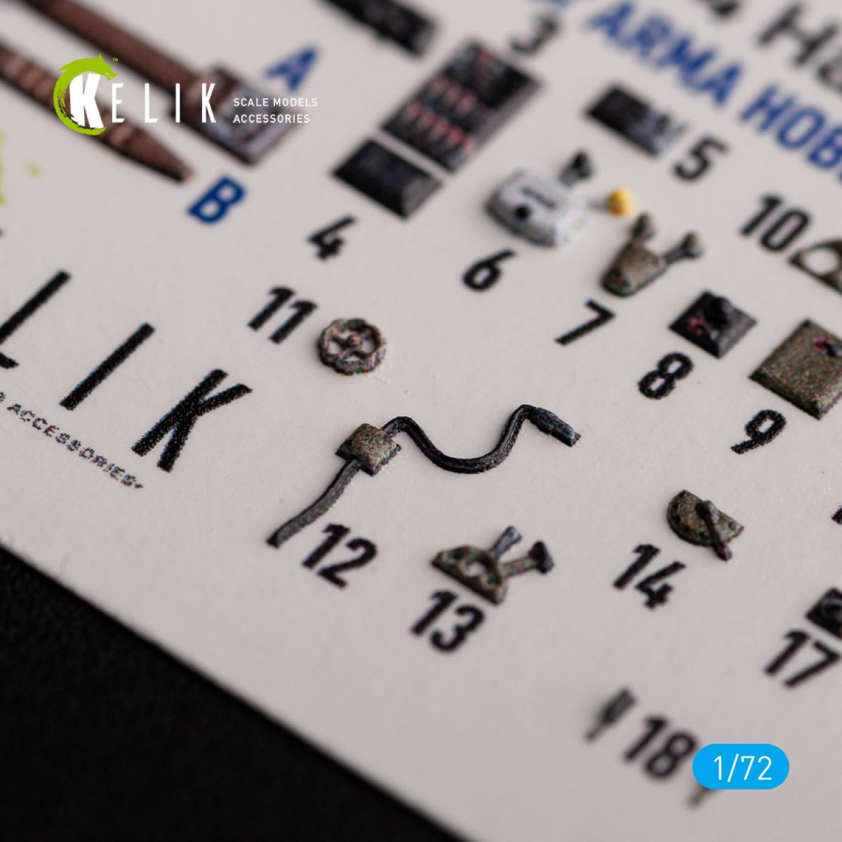 KELIK K72134 Ki-84 Hayate - interior 3D decals for Arma Hobby kit 1/72 – image 6