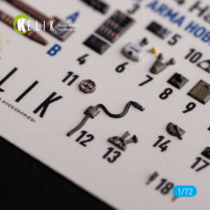 KELIK K72134 Ki-84 Hayate - interior 3D decals for Arma Hobby kit 1/72 – image 6