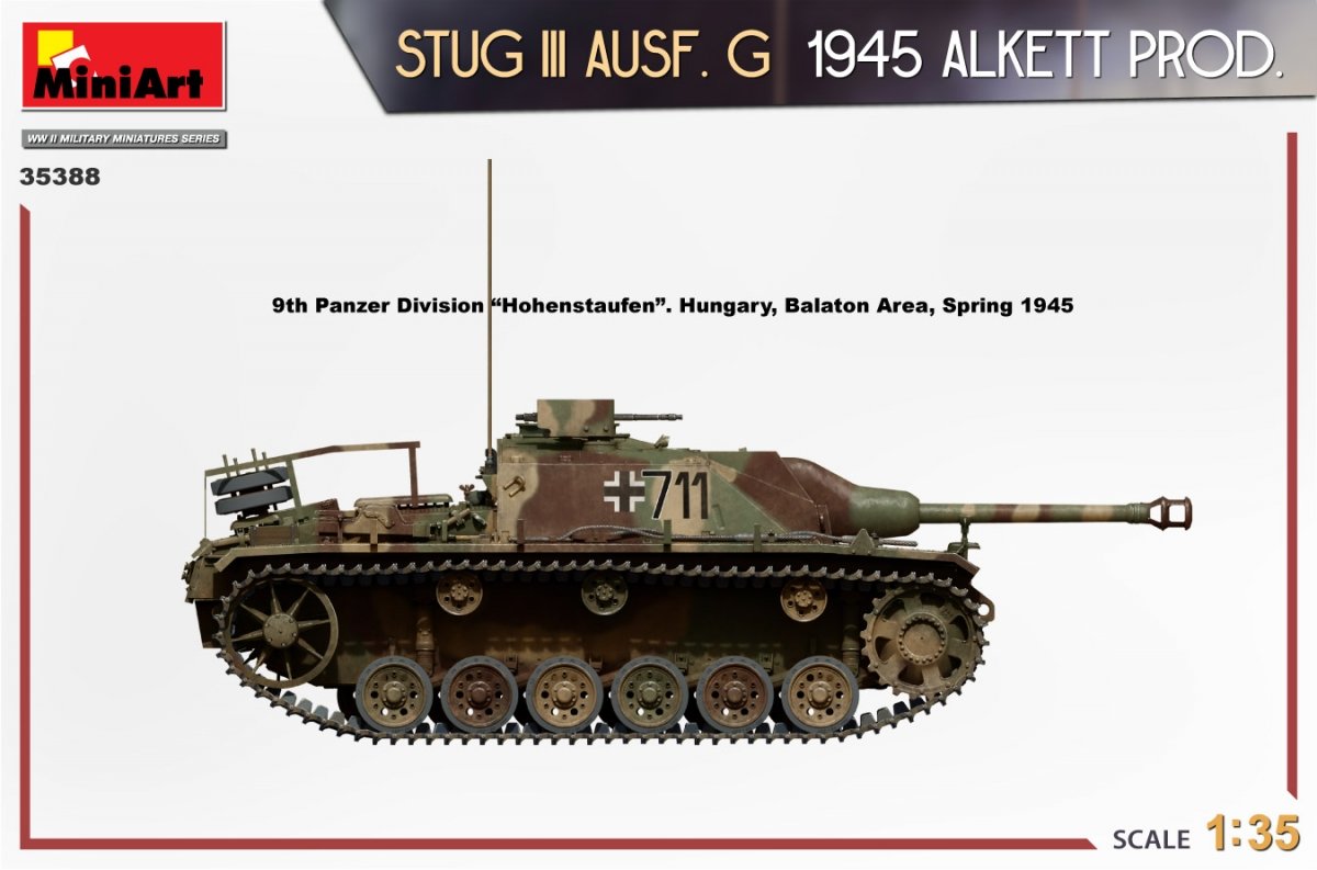 MiniArt 35388 STUG III AUSF. G 1945 ALKETT PROD. 1/35 – zdjęcie 17
