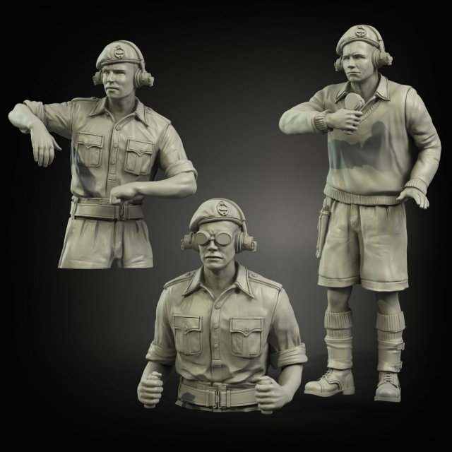 Panzer Art FI35-057 British RAC in North Africa Early Tank Crew 1/35