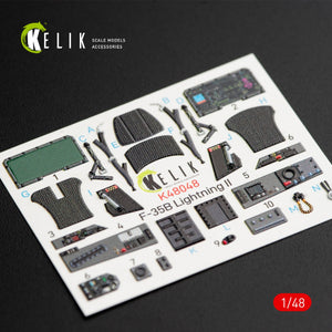 KELIK K48048 F-35B LIGHTNING II INTERIOR 3D DECALS FOR KITTY HAWK KIT 1/48 – zdjęcie 2