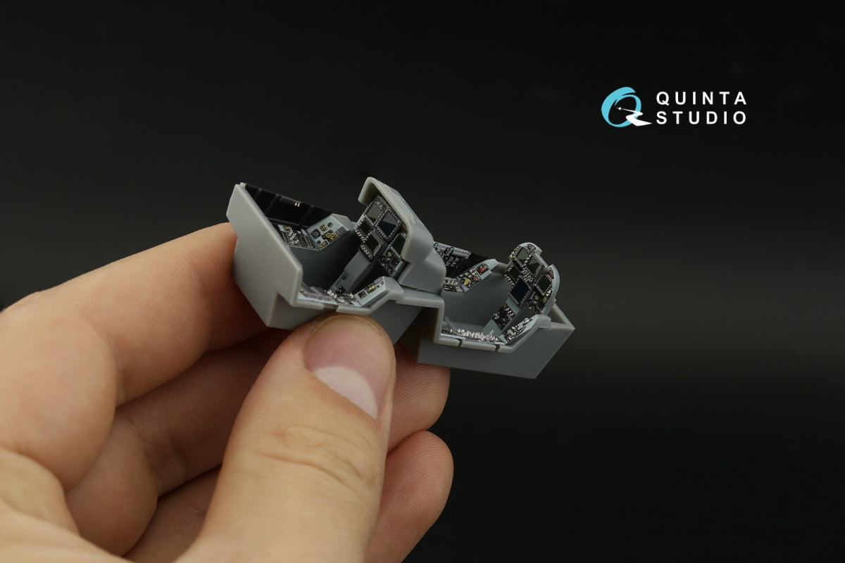 Quinta Studio QD48374 F/A-18F early 3D-Printed &amp;amp; colored Interior on decal paper (Hobby Boss) 1/48 – image 7