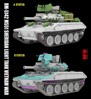 Rye Field Model 5142 M551 Light Tank Sheridan Vietnam War 1/35 – zdjęcie 2