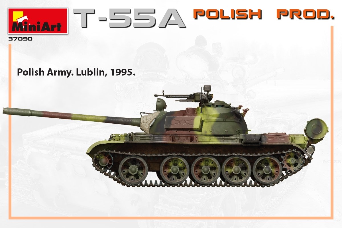 MiniArt 37090 T-55A POLISH PRODUCTION 1/35 – zdjęcie 9