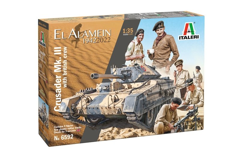Italeri 6592 Crusader Mk. III with British Crew 1/35 – immagine 2