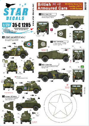 Star Decals 35-C1205 British Armoured Cars # 2 1/35
