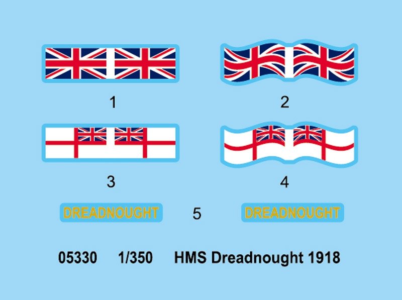 Trumpeter 05330 HMS Dreadnought 1918 1/350 – zdjęcie 4