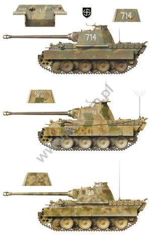 Kagero 15031 Pz.Kpfw. V Panther In Attack &amp;amp; Defence (kalkomania) PL/EN – immagine 2