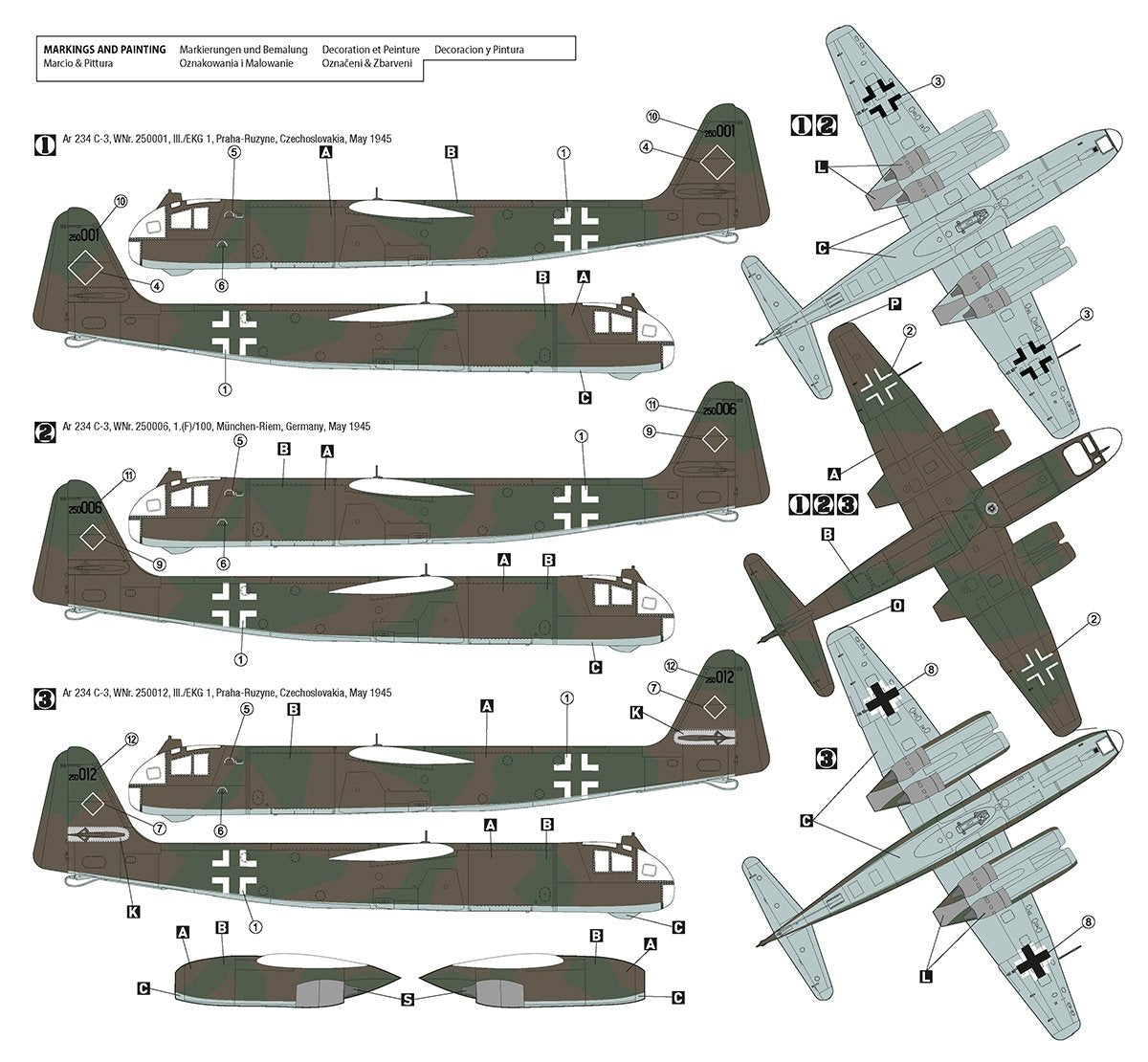 Hobby 2000 72050 Arado Ar 234 C-3 w/ Bombentorpedo Initial Production - Dragon 1/72 – zdjęcie 2