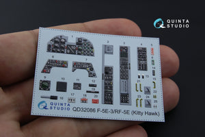 Quinta Studio QD32086 F-5E-3/RF-5E 3D-Printed coloured Interior on decal paper (for KittyHawk kit) 1/32 – zdjęcie 3