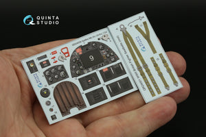 Quinta Studio QD24009 Spitfire Mk.IXc 3D-Printed &amp;amp; coloured Interior on decal paper (Airfix) 1/24 – zdjęcie 9