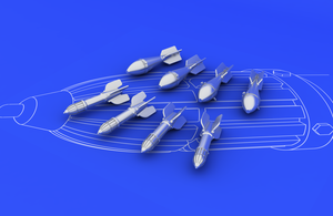 Eduard 648073 Il-2 weapon set (FAB 50, RS 132) 1/48 (Tamiya) – zdjęcie 2