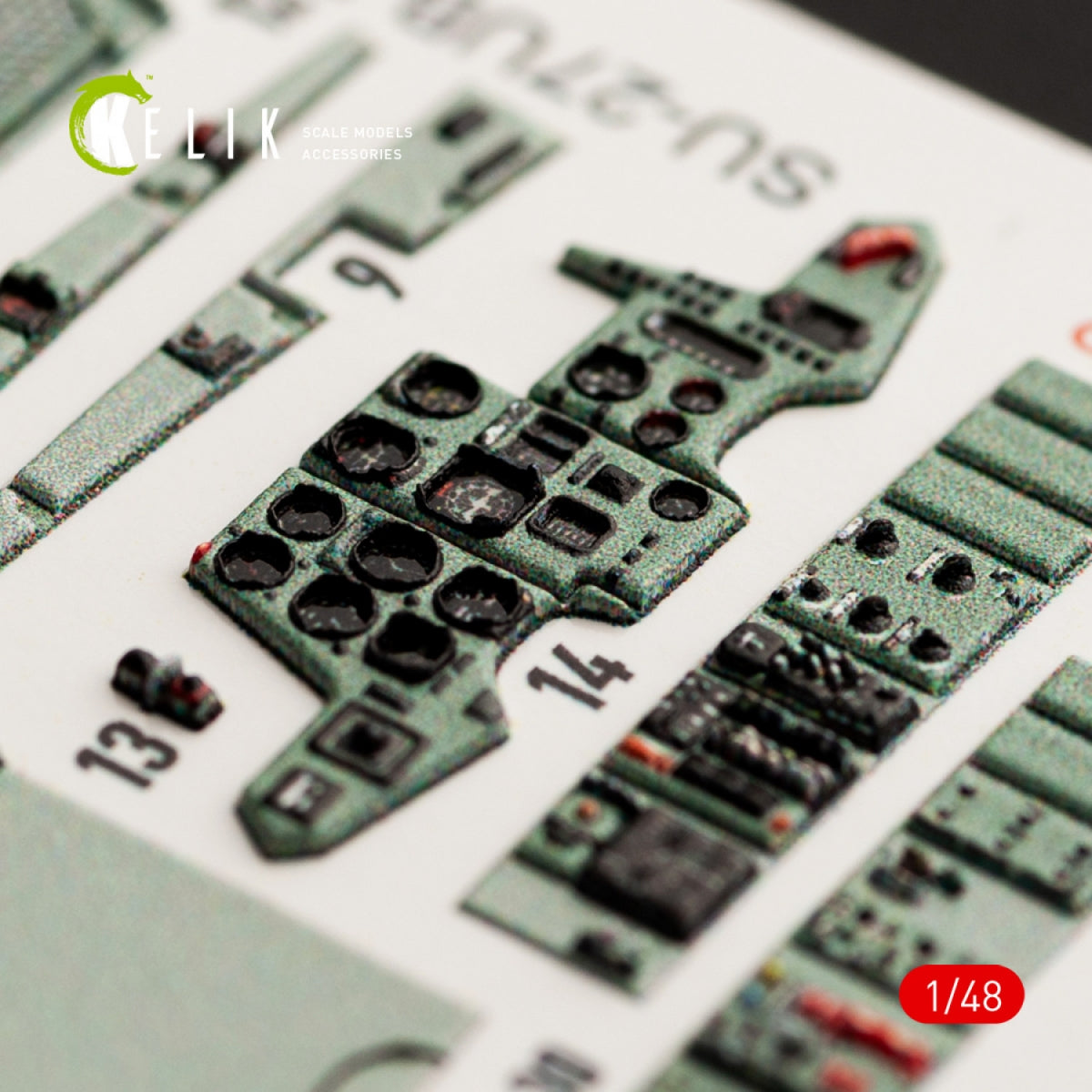 KELIK K48052 SU-27UB FLANKER INTERIOR 3D DECALS FOR GWH KIT 1/48 – image 5