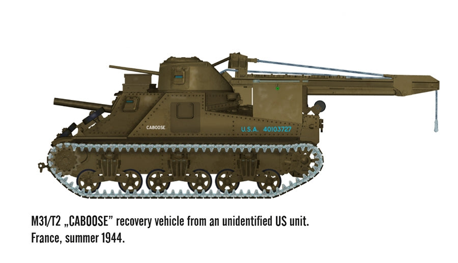 Mirage Hobby 720004 M31/T2 Heavy Wrecker WW2 US. Army 1/72 – zdjęcie 7