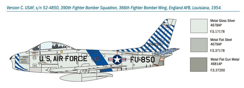 Italeri 1426 F-86F Sabre 1/72 – immagine 5