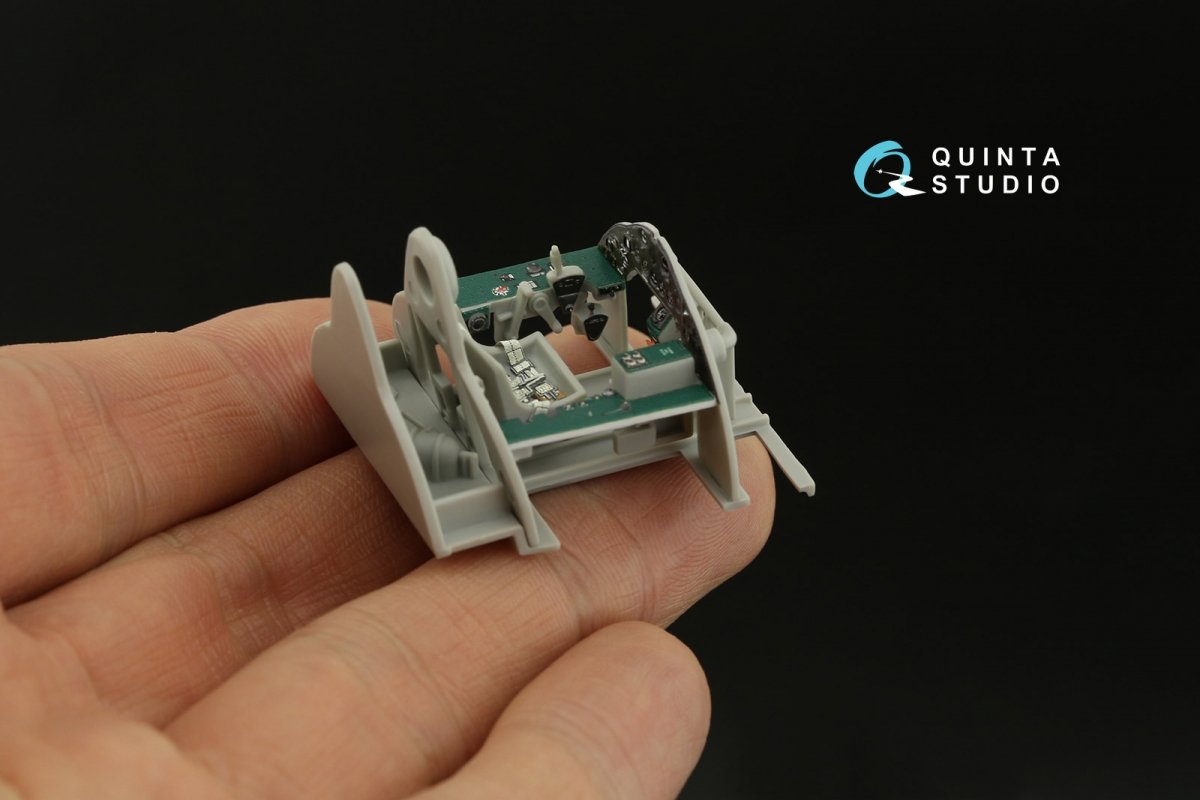 Quinta Studio QD48318 F4F-3 late 3D-Printed &amp;amp; colored Interior on decal paper (Hobby Boss) 1/48 – image 9