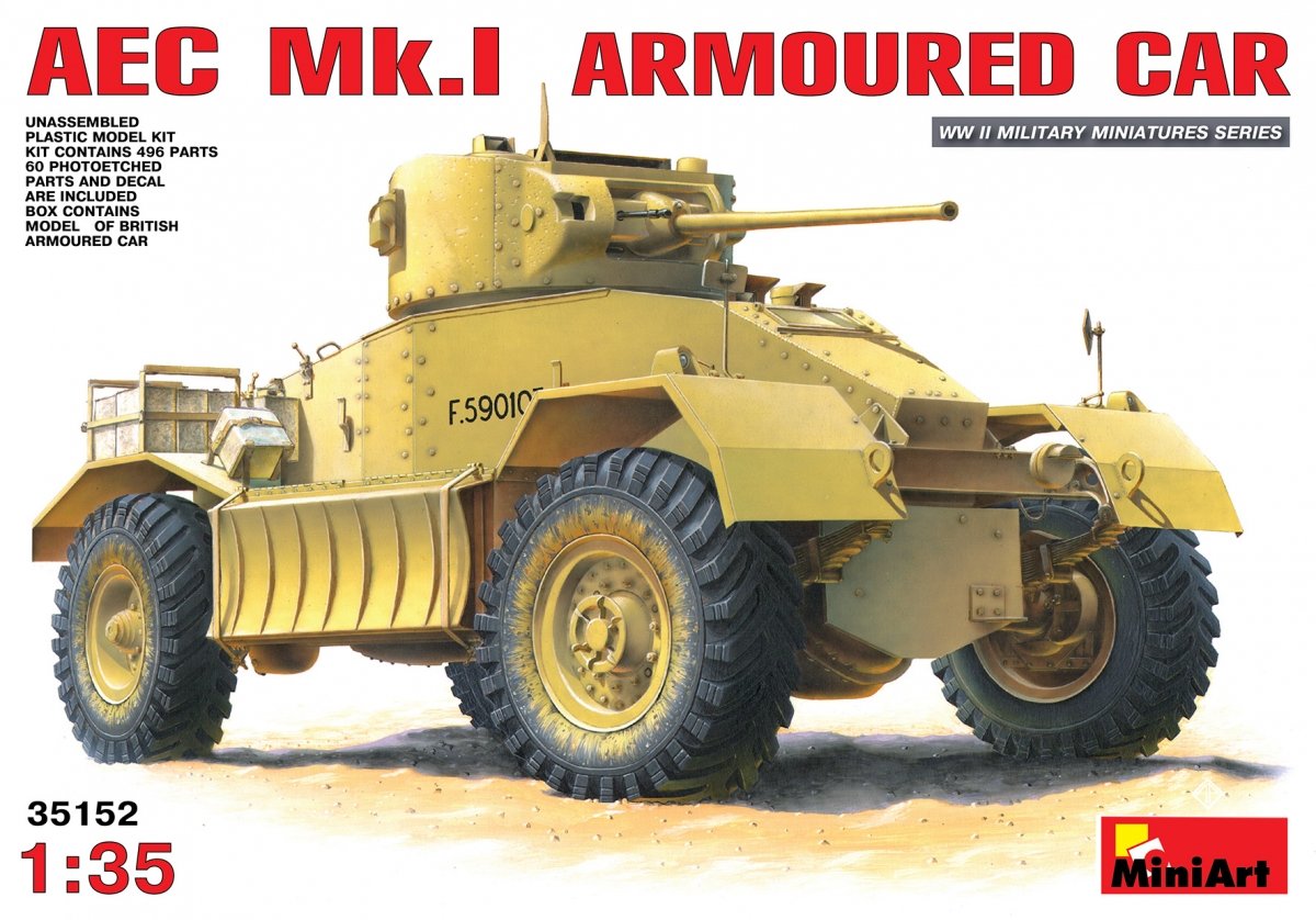 MiniArt 35152 AEC Mk.I ARMOURED CAR 1/35