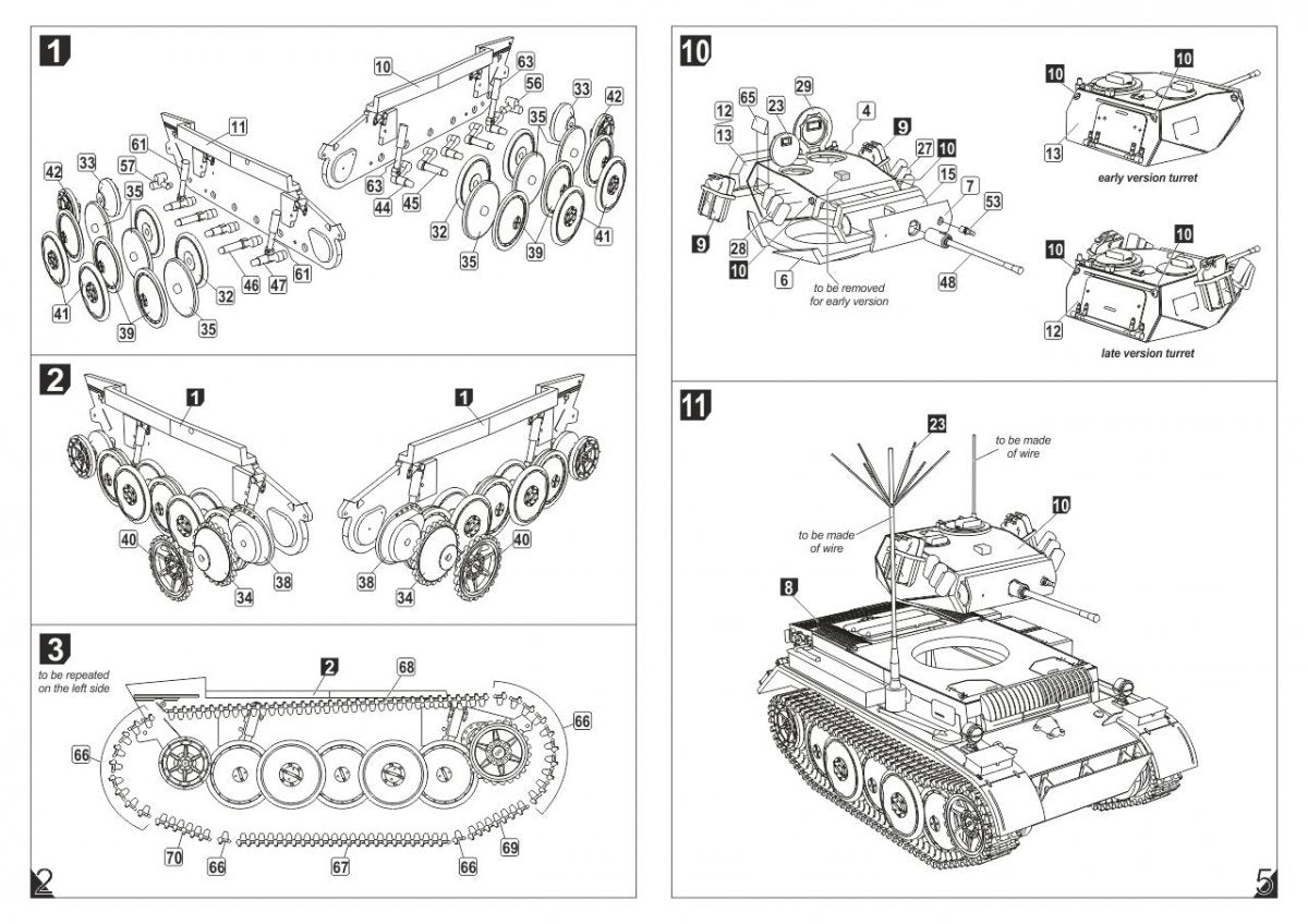 Armory Models 72203 Pz.Kpfw.II Ausf.L Luchs, German WWII Light Recon Tank 1/72 – zdjęcie 6