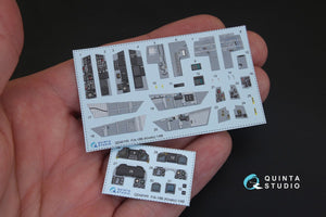 Quinta Studio QD48145 F/A-18B 3D-Printed &amp;amp; colored Interior on decal paper (for Kinetic kit) 1/48 – image 2